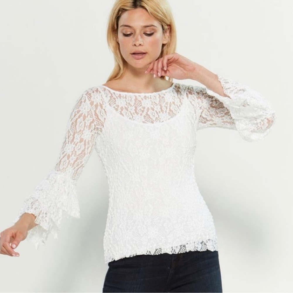Bailey44 lace sorority top NEW